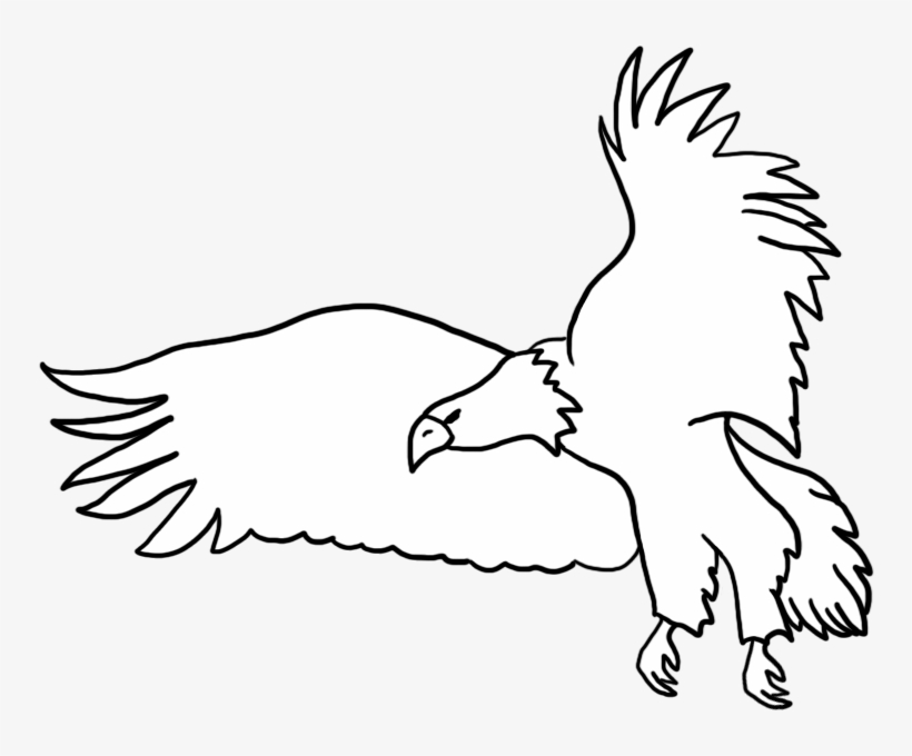 Bald Eagle Drawings Flying Eagle - Black Png Flying Eagle, transparent png #92525