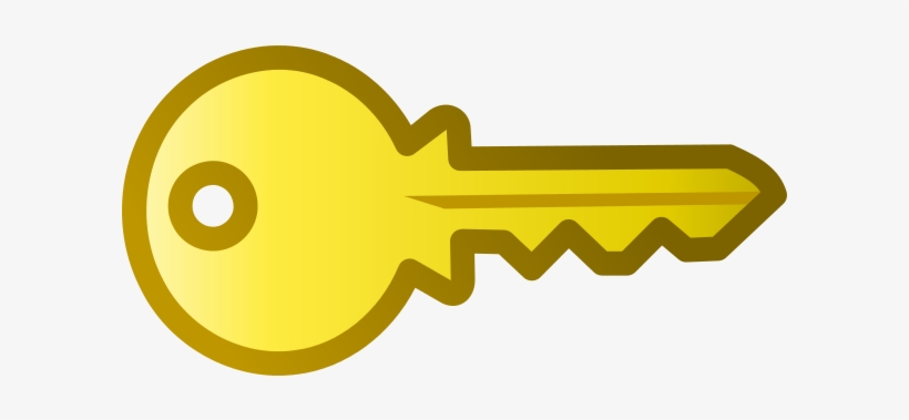 Golden Key Icon, transparent png #92802