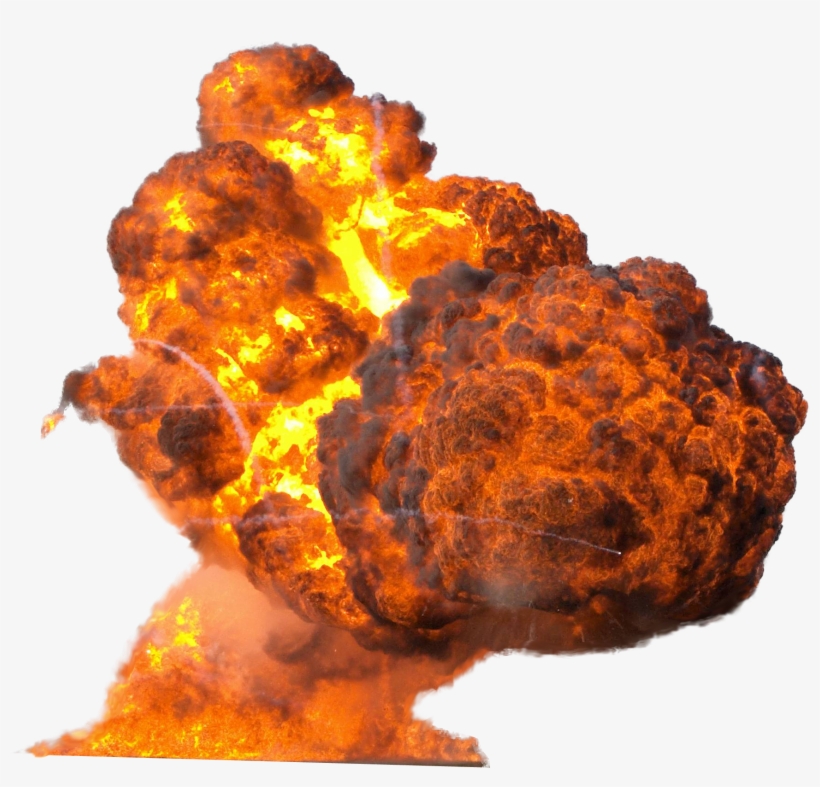 Big Explosion With Fire And Smoke Png Image - Explosion Transparent, transparent png #92820