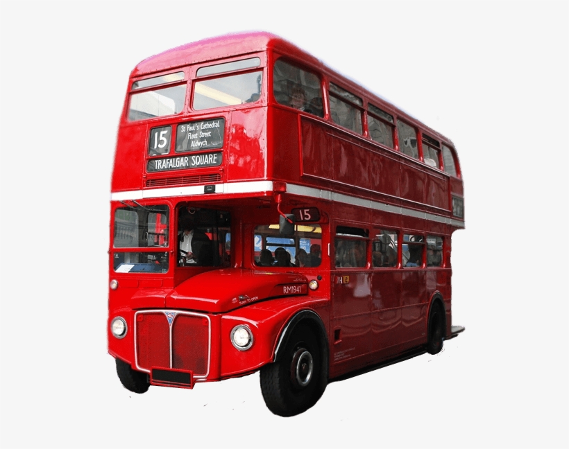 Red Double Decker Bus London - Double Decker Bus Png, transparent png #92841