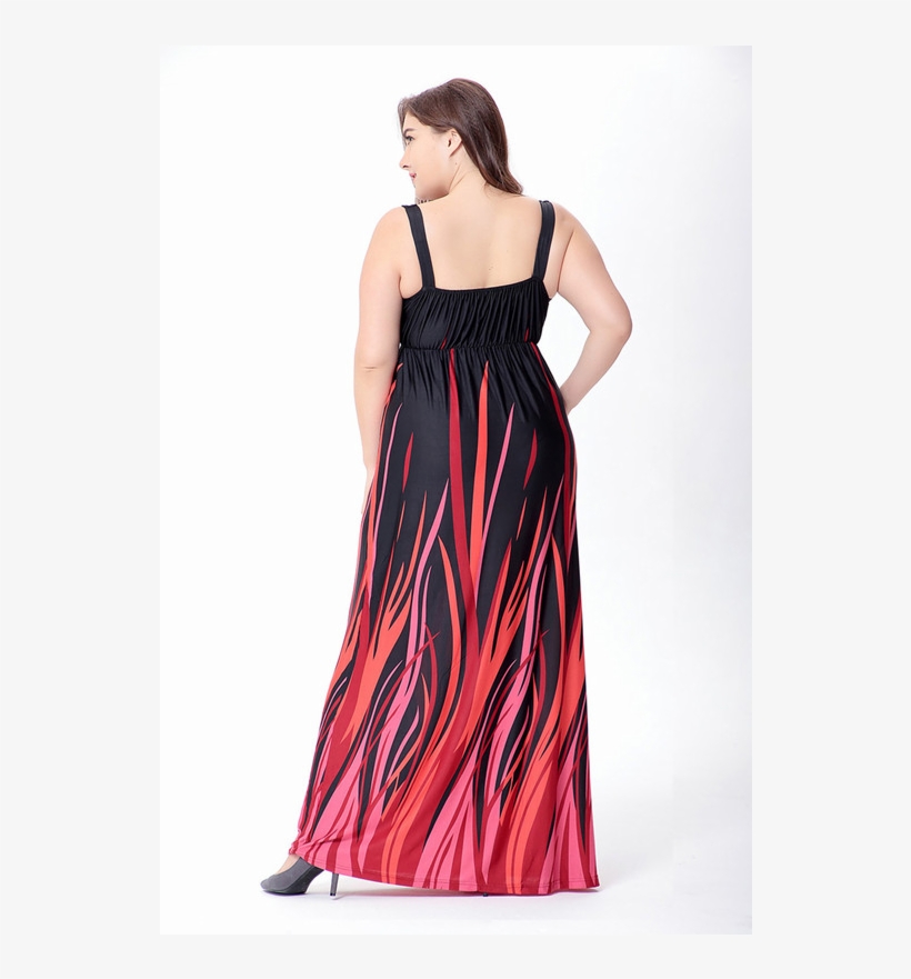 Banner Transparent Stock High Quality Sexy V - Black 3xl Plus Size Dresses Plus Size Plunge Long Empire, transparent png #93279