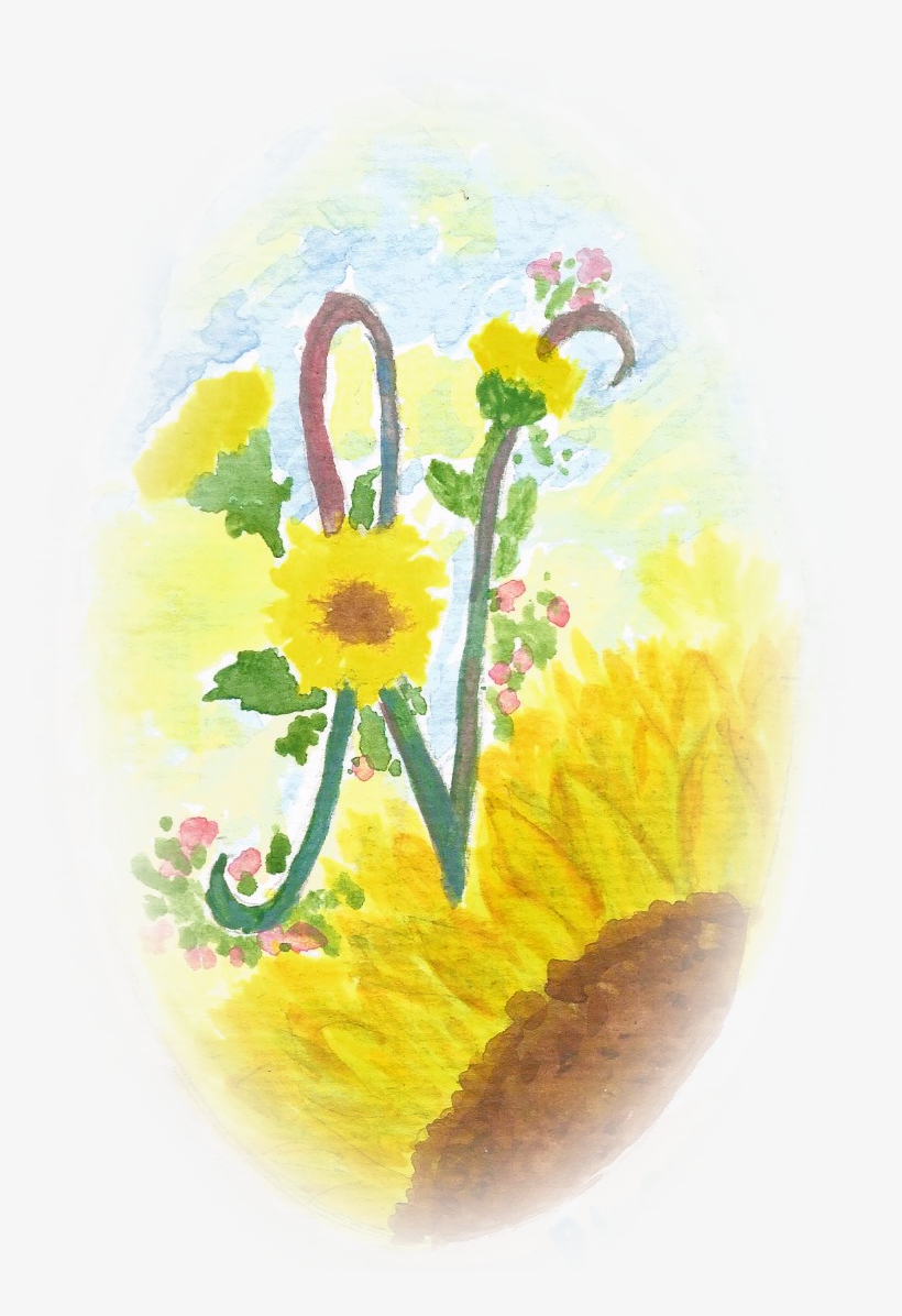 Watercolour Monogram N2 - Bolsa Tote Sacola, transparent png #93640