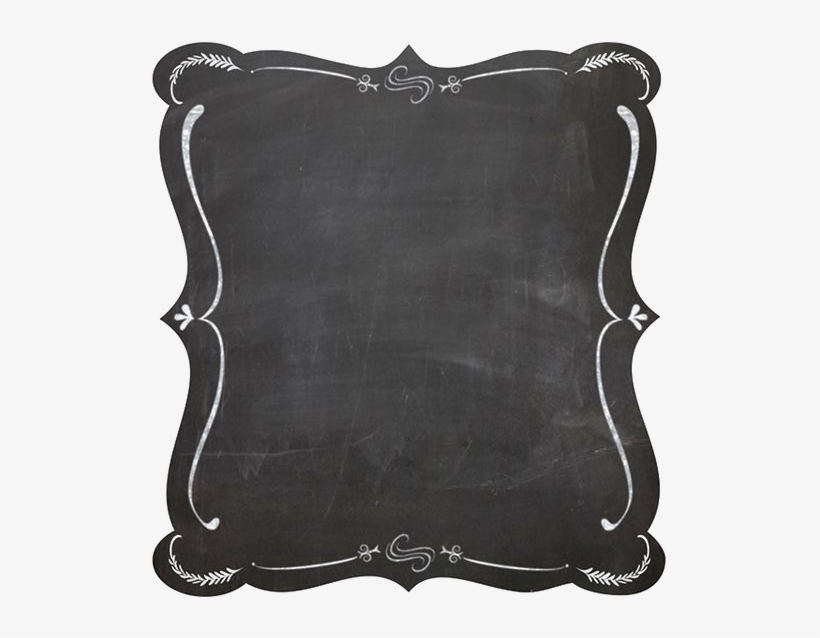Blackboard Picture Frame Chalk - Chalkboard Frame Vector Png, transparent png #93870