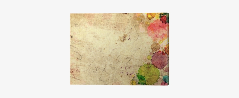 Texture Old Paper With Stains Of Paint Canvas Print - Placemat, transparent png #93924