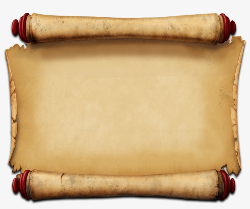 Parchment Scroll Png Banner Library Download - Old Scroll Transparent Background, transparent png #93927
