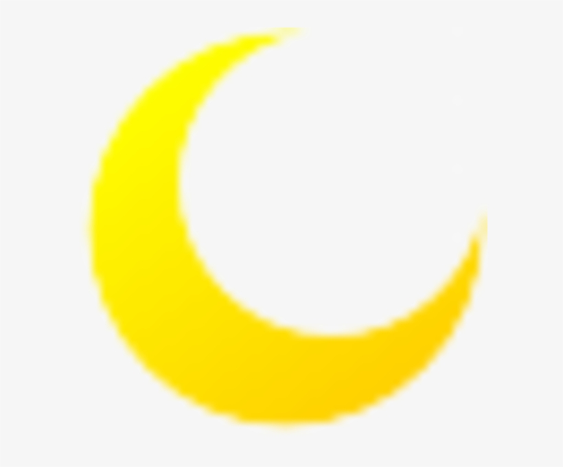 Transparent Moon Clipart - Yellow Half Moon Png, transparent png #94273