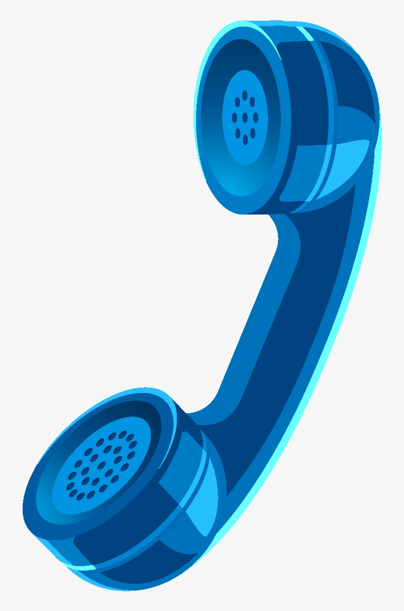 Cartoon Blue Phone Element - Animation, transparent png #94294