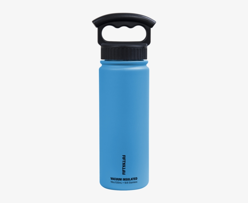 18oz Bottle With Wide Mouth Or Flip Lid - Fifty Fifty Bottles, transparent png #94453