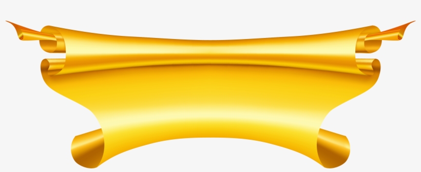 Gold Banner Clipart - Gold Banner Hd Png, transparent png #94569