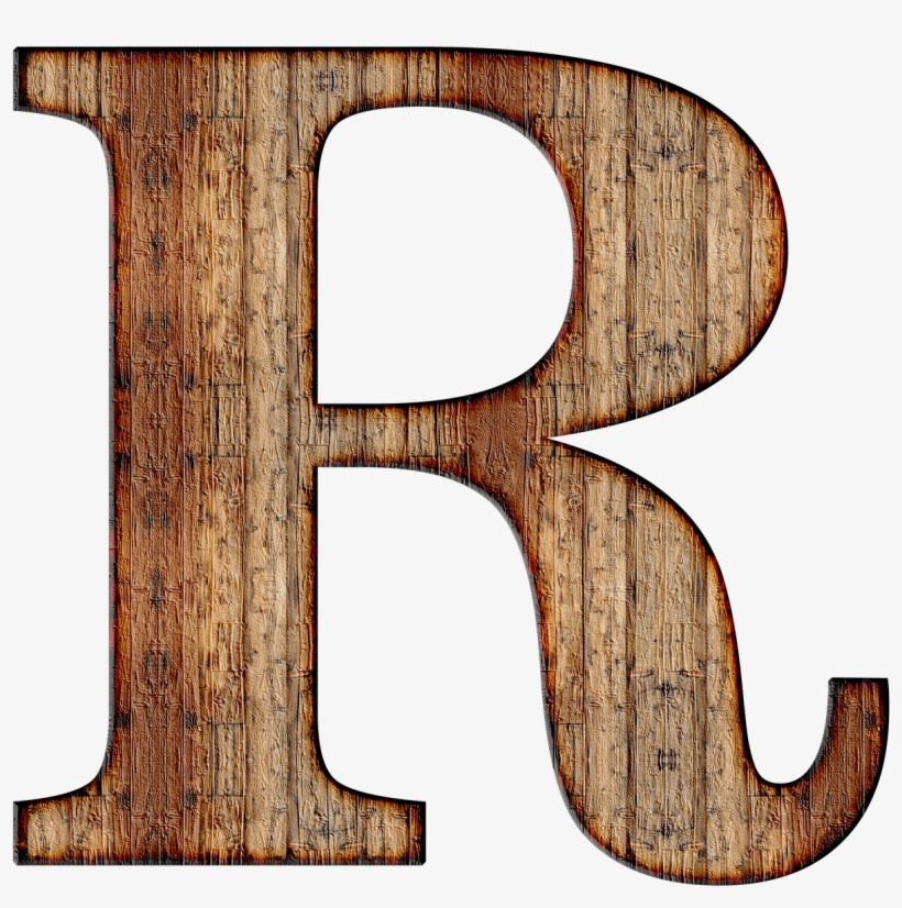 Wooden Capital Letter R Png Photos Png - English Letter R And N, transparent png #94621