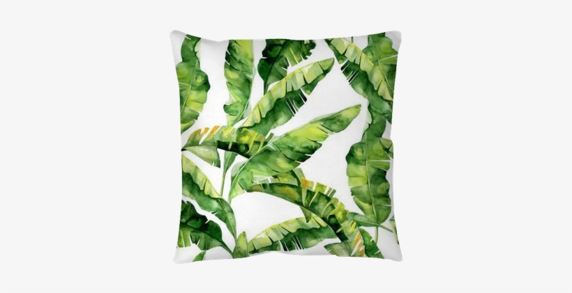 Seamless Watercolor Illustration Of Tropical Leaves, - Dense Jungle Round Mouse Pad Customized Non Slip Rubber, transparent png #95696