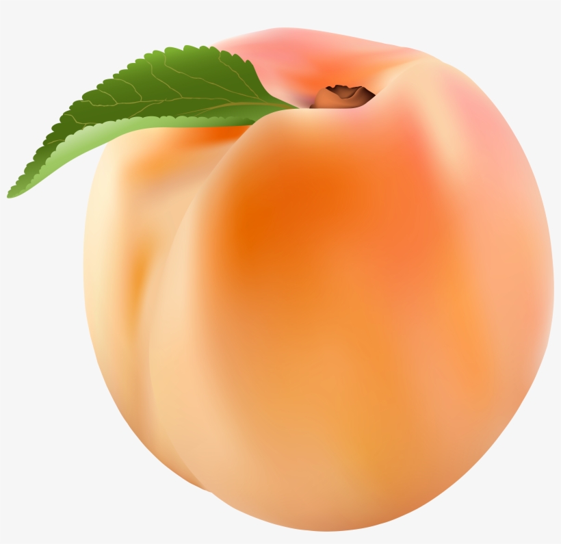 Peach Png Clip Art Image - Transparent Background Peach Clipart, transparent png #95801
