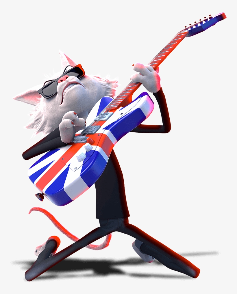 Angus Rock Dog Playing Guitar - Rock Dog Angus Scattergood, transparent png #96183