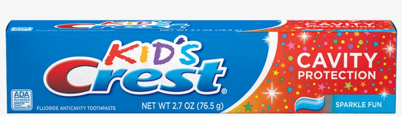 Kid's Crest Cavity Protection Sparkle Fun Toothpaste - Kids Crest Toothpaste, transparent png #96400