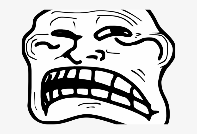 Left Troll Face Transparent Png Stickpng