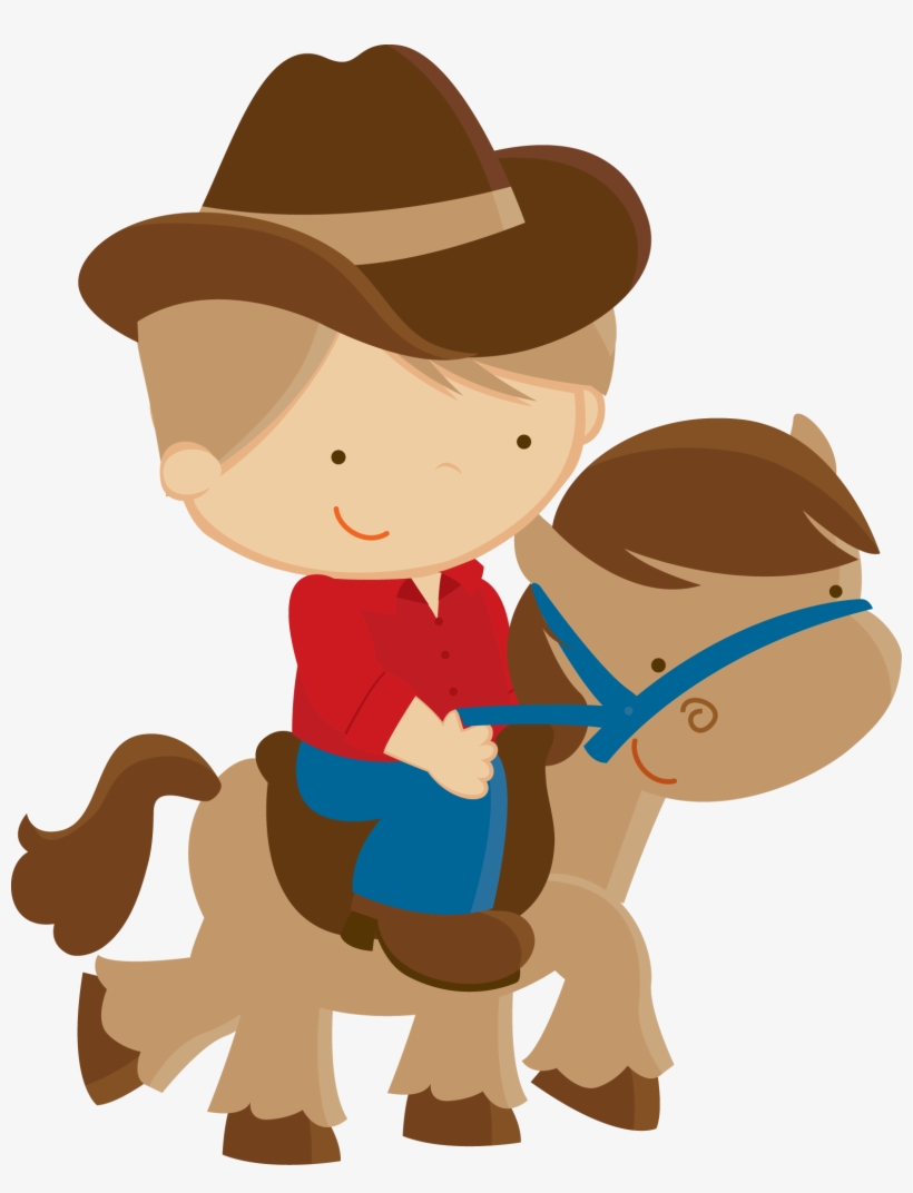 Farm Animal Party, Farm Party, Farm Birthday, Cowboy - Cowboy Clipart Png, transparent png #96491