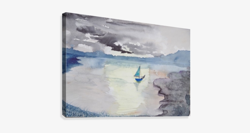 One Man Sailboat - Painting, transparent png #96545