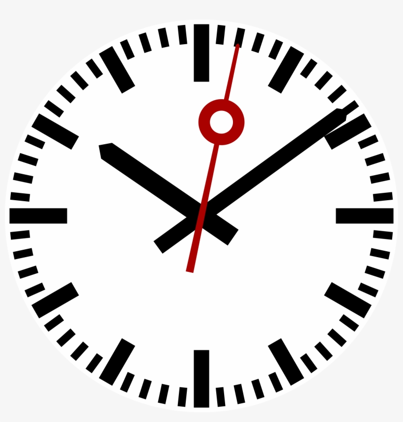 Download And Use Clock Png Clipart - Swiss Railway Clock Face, transparent png #96566