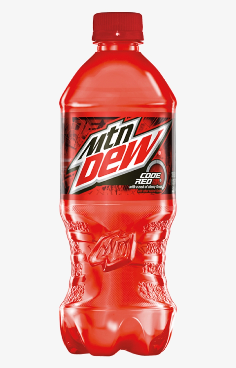 Mountain Dew Code Red - Mountain Dew Code Red Bottle, transparent png #96568