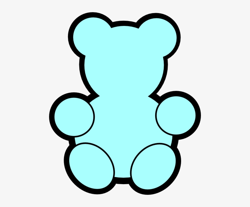 Blue Teddy Bear Clip Art - Bear, transparent png #96753