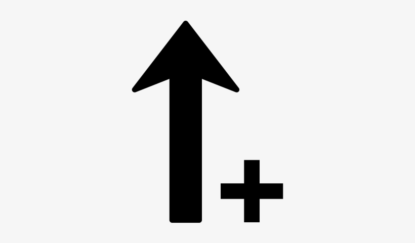 Sort Up Ascending Arrow With Plus Sign Vector - Sorting Algorithm, transparent png #96770