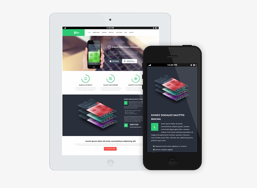 Flat Ipad Iphone Png - Iphone, transparent png #96794