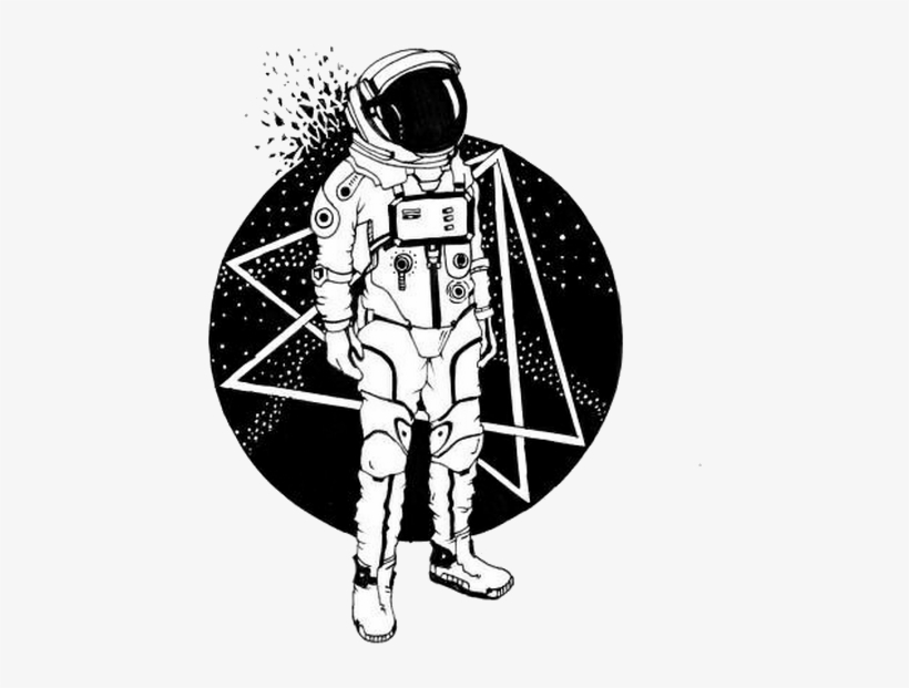 Astronaut Space Universe Universetumblr Black Aesthetic - Imagens De Tela De Fundo Astronautas, transparent png #97009