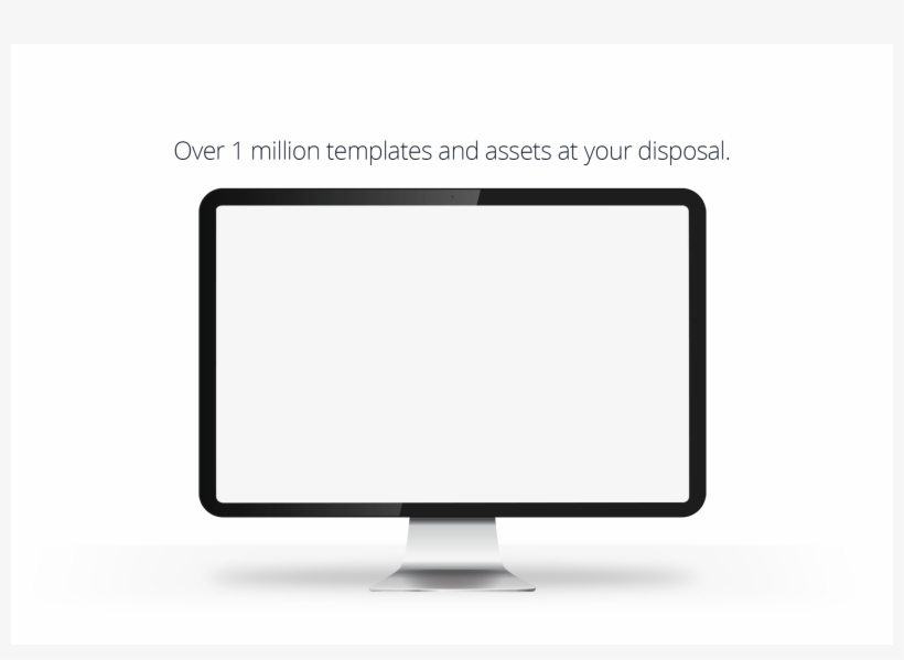 Imac-blank1 - Led-backlit Lcd Display, transparent png #97055