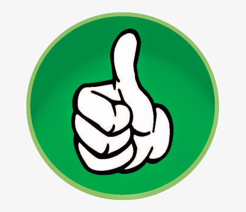 Thumb Up - Green Thumbs Up Transparent Background, transparent png #97058