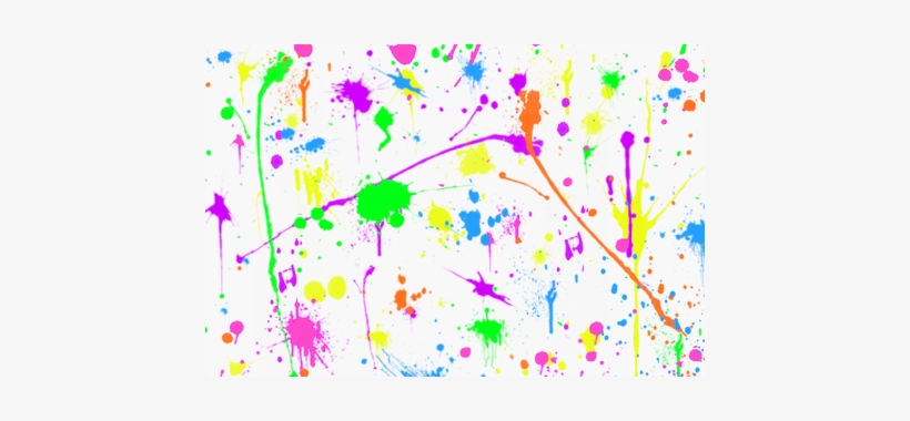 Neon Paint Splatter Png, transparent png #97358