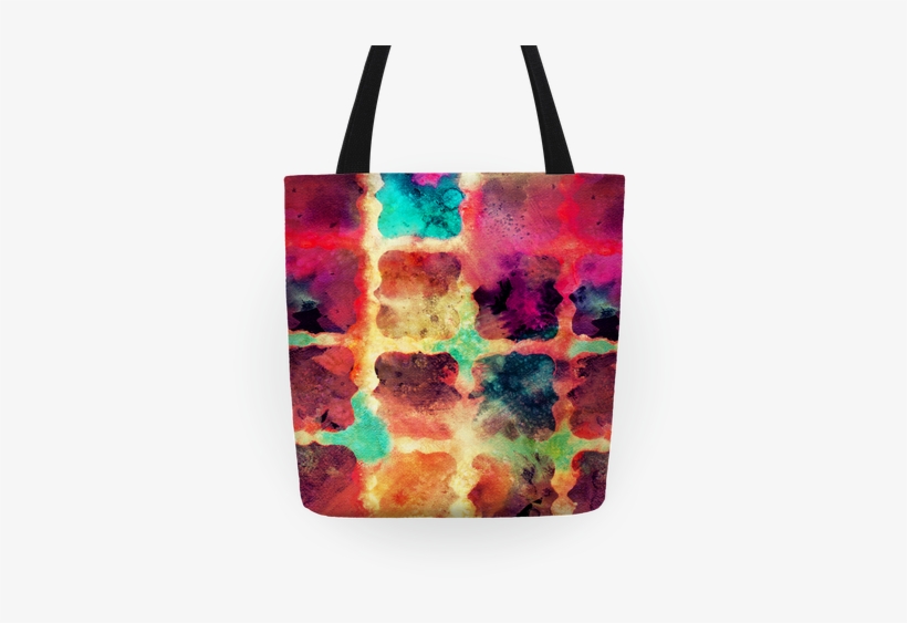 Watercolor Rainbow Texture Pattern Tote - Watercolor Rainbow Texture Pattern Tote Bag: Funny, transparent png #97410