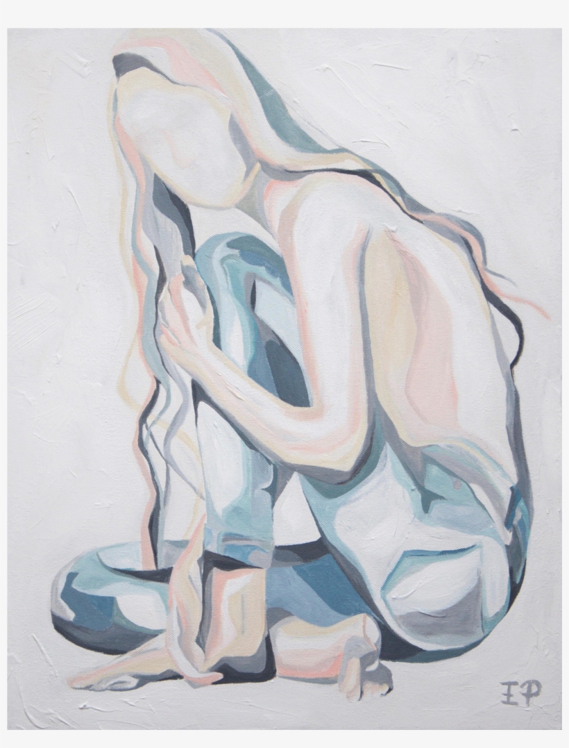 Picture Transparent Stock Girl In Denim Modern Figurative - Painting, transparent png #97710