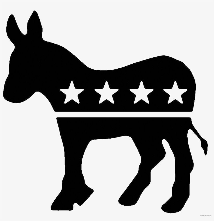 Clipart Clipartblack Com Animal - Democratic Party Logo Black And White, transparent png #97732