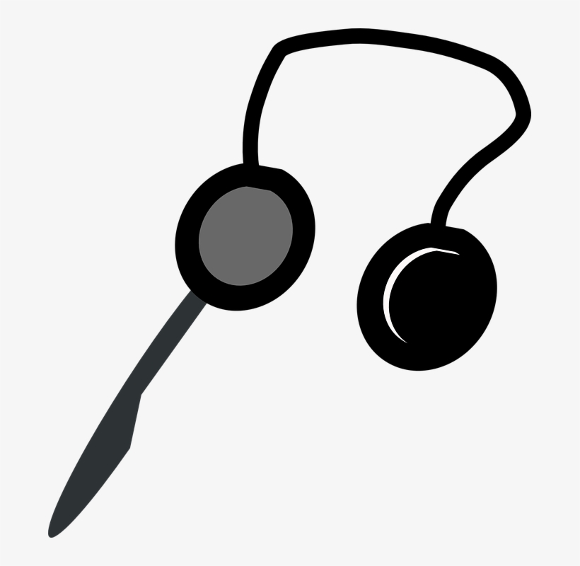 Headphones And Mic Svg Clip Arts 570 X 601 Px, transparent png #97737