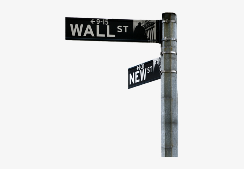 Wall Street Sign Png - Wall Street, transparent png #97904