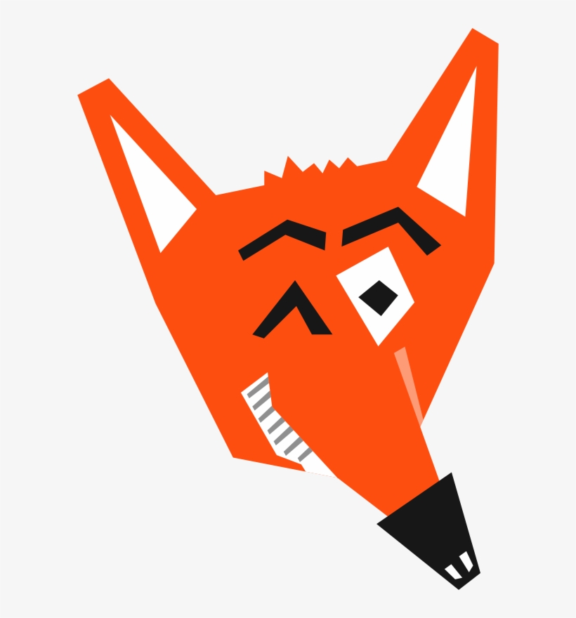 Smart Fox Face - Fox Face Png, transparent png #97980