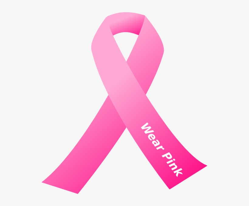 Pix For > Pink Cancer Ribbon Logo - Breast Cancer Ribbon Wear Pink, transparent png #98657