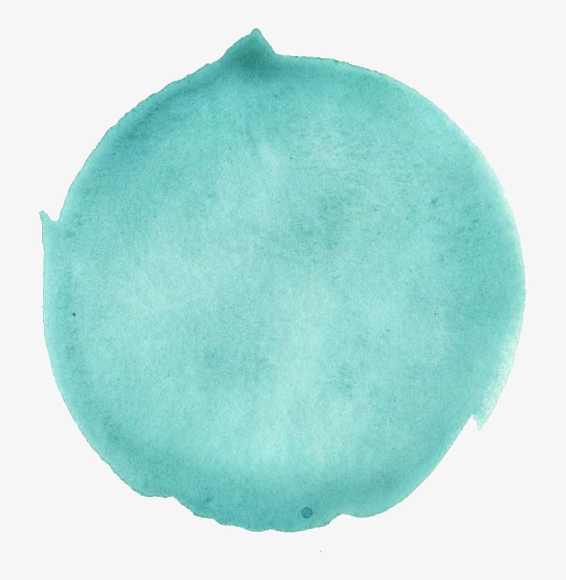 Free Download - Turquoise Watercolour Dot Png, transparent png #98795