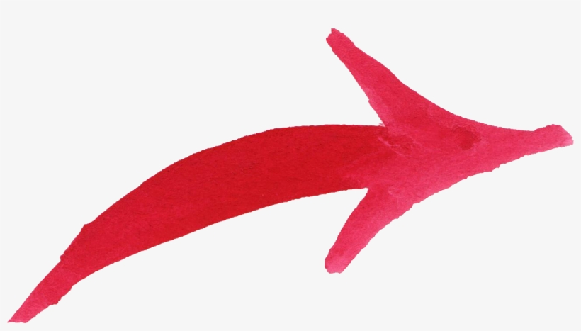 Red Drawn Arrow Png - Portable Network Graphics, transparent png #99266