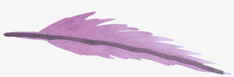 Watercolor Feathers Png Image Freeuse Library - Watercolor Purple Leaf Png, transparent png #99617