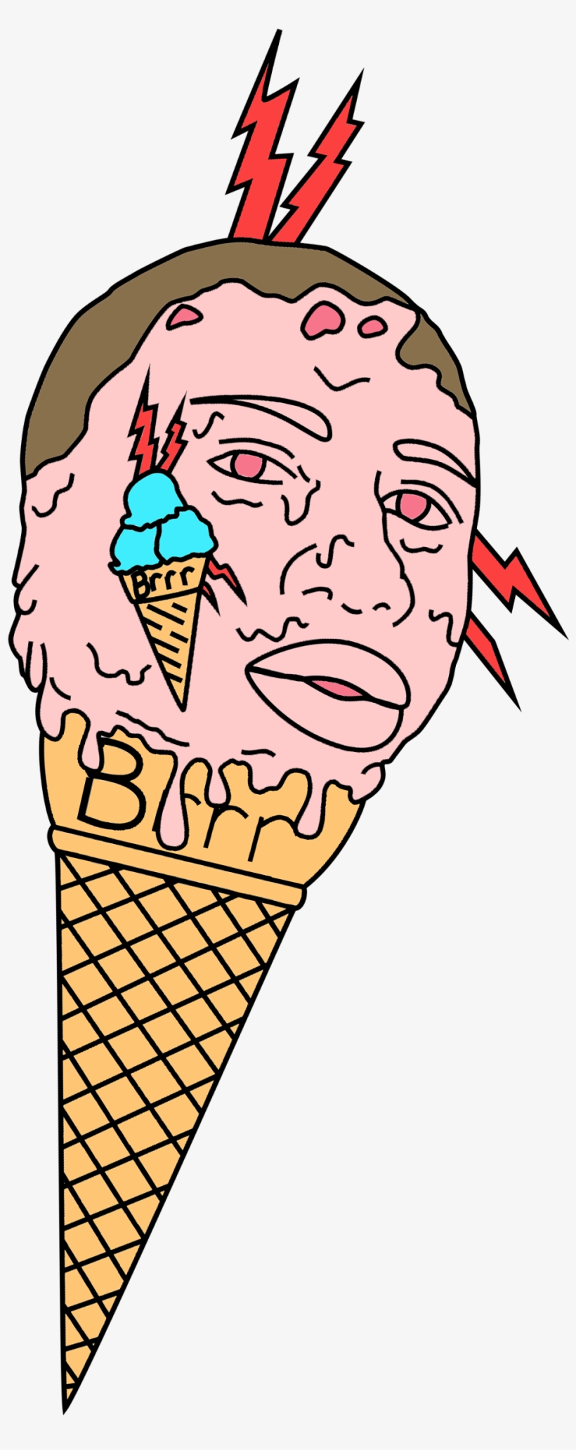 Ice Cream Cones Drawing Rapper - Gucci Mane Drawing, transparent png #99704