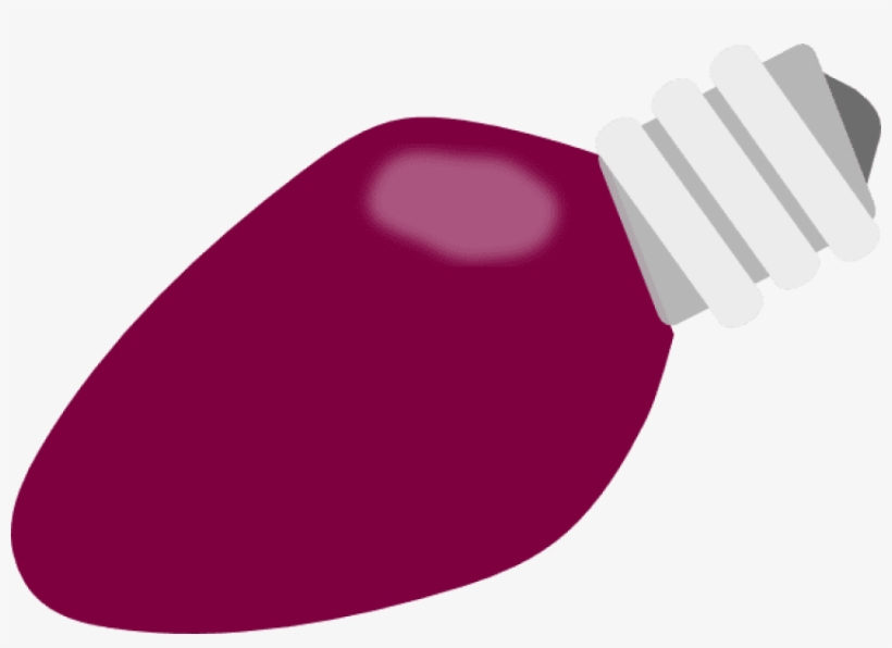 Banner Royalty Free Download Purple Lightbulb Clip - Purple Christmas Light Bulb, transparent png #99819