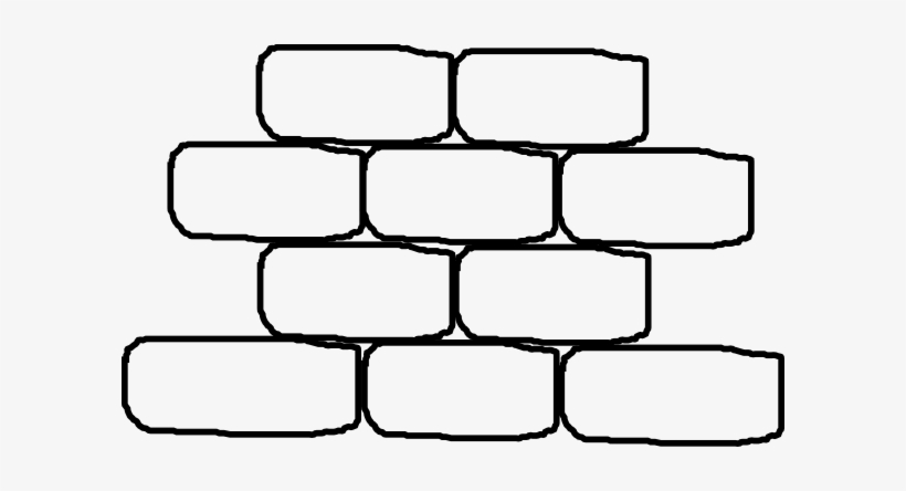 Stone Wall Clipart - Bricks Clipart Black And White, transparent png #99991
