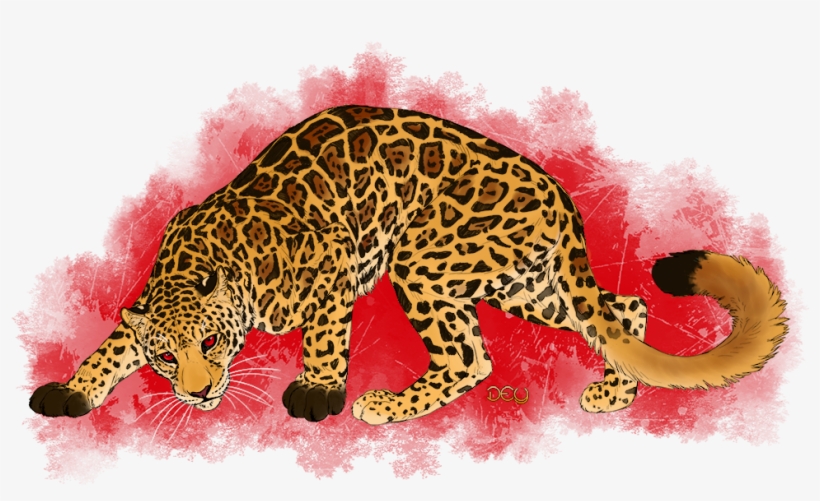 Red Eyed Jaguar By Deyvarah On Deviantart - Felidae, transparent png #900023