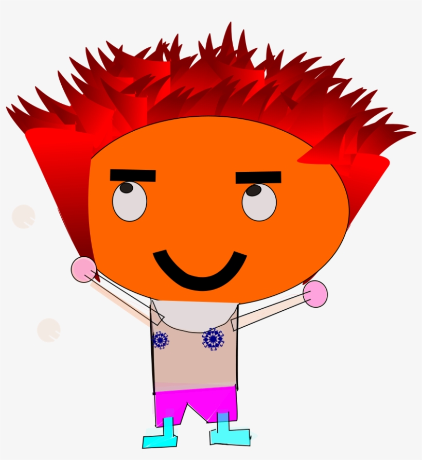 How To Set Use Crazy Hair Boy Clipart, transparent png #900710