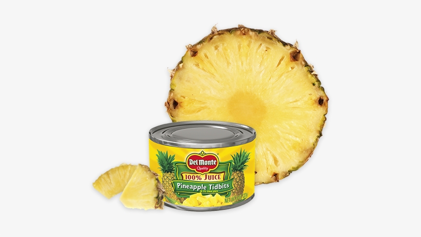 Pineapple Tidbits In 100% Juice - Pineapple, transparent png #901060
