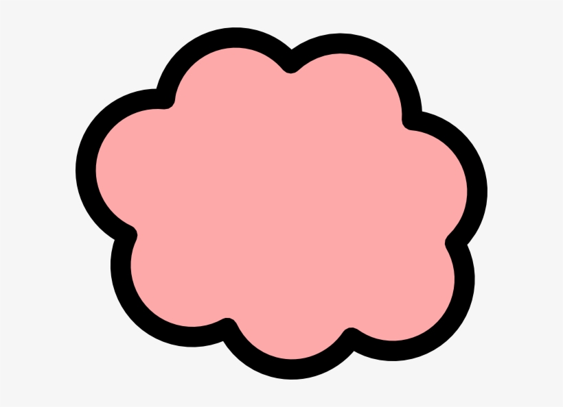 Peach Cloud Clip Art At Vector Clip Art - Cloud Clip Art, transparent png #901383