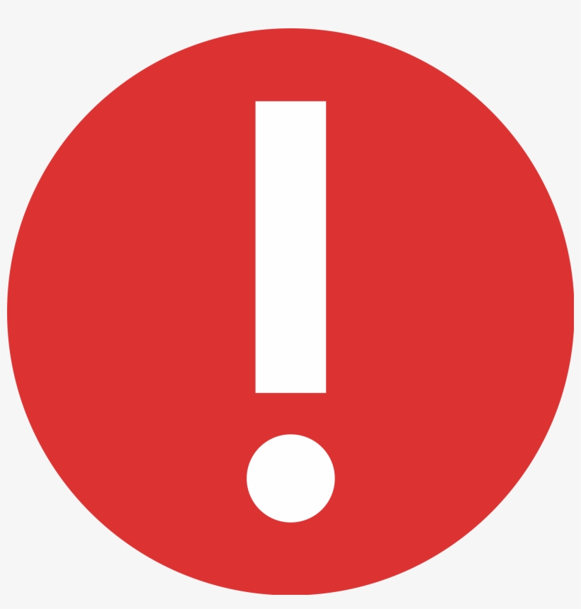 Open - Exclamation Flat Icon Png, transparent png #901721