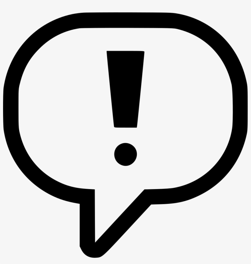Png File - Exclamation Mark Speech Bubble Png, transparent png #901901
