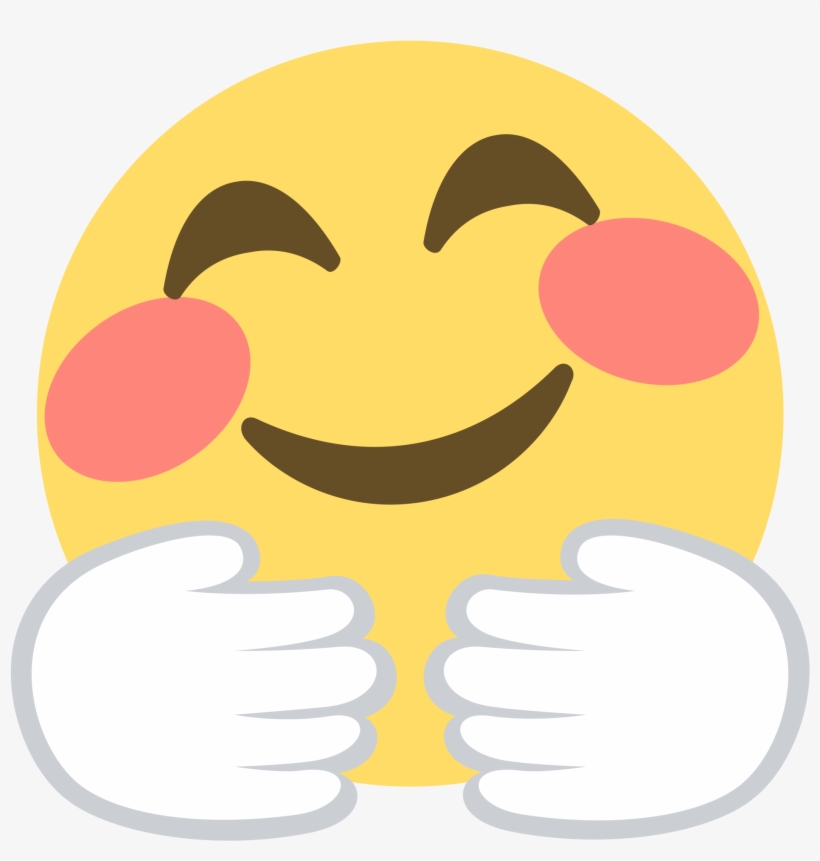 Open - Smile Face Hugging Emoji, transparent png #901946